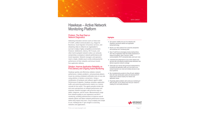 Hawkeye – Active Network Assessment and Monitoring Platform